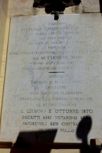 October 2, 1870 memorial - Palazzo dei Priori - Viterbo, Italy - DSC02127 photo