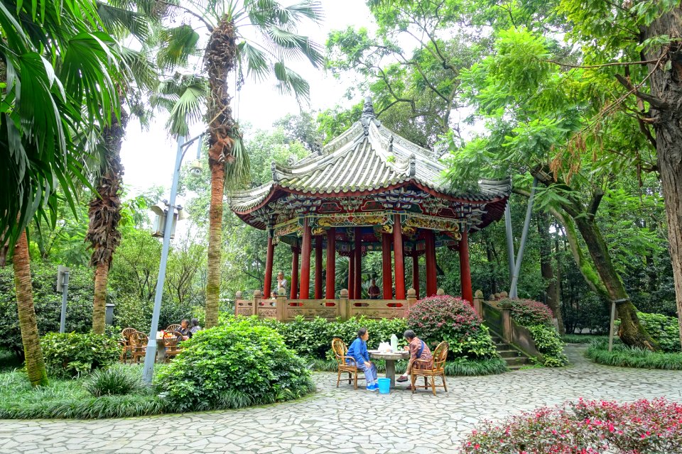 Octagonal pavilion - Chengdu Culture Park - Chengdu, China - DSC03988