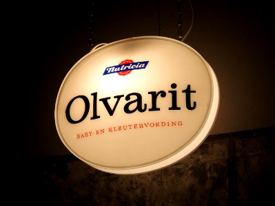 Nutricia olvarit lichtreklame