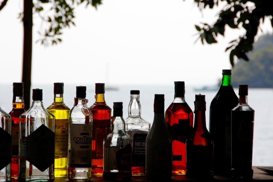 Bar alcoholic brandy
