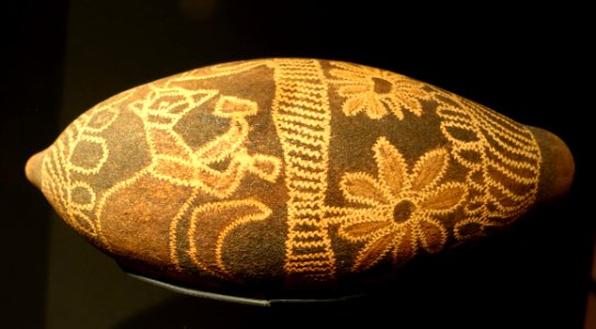 Nut from baobab tree, Kimberly, Australia, c. 1912 - Etnografiska museet - Stockholm, Sweden - DSC01372