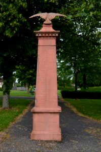 Oberstedten, Alter Friedhof, Ehrenmal, Rückseite