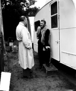 Nuenen. opnamen van de film Lust for Life, over Vincent van Gogh, met Kirk Dou, Bestanddeelnr 907-3235
