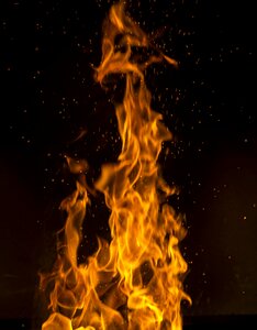 Flame fire forge