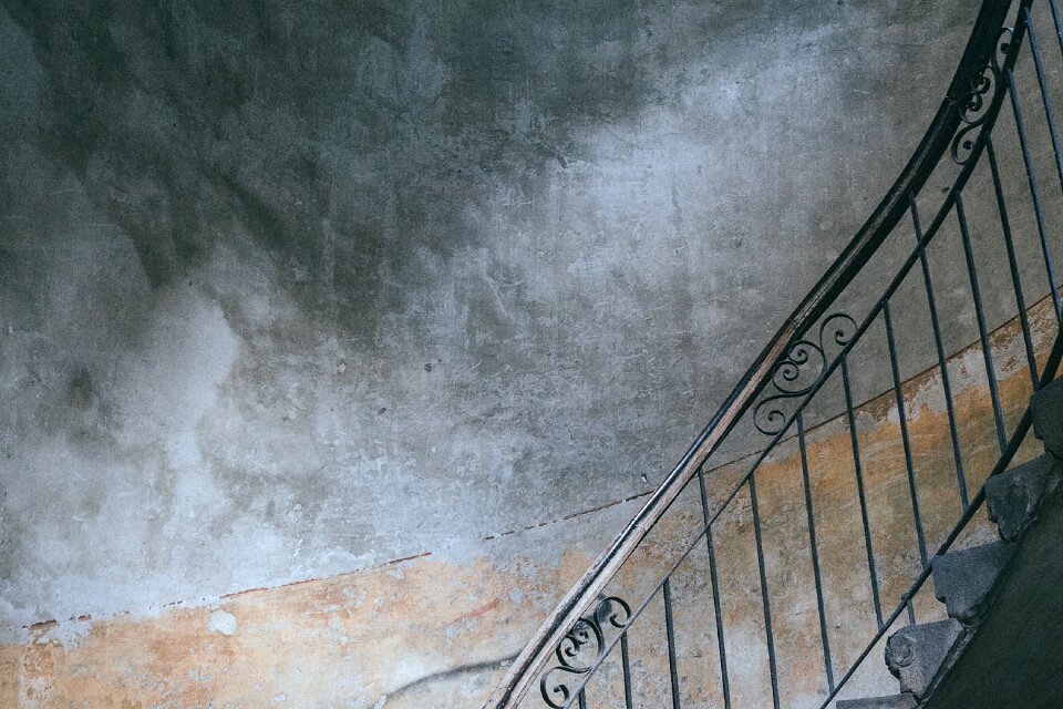 Stairs stairway wall