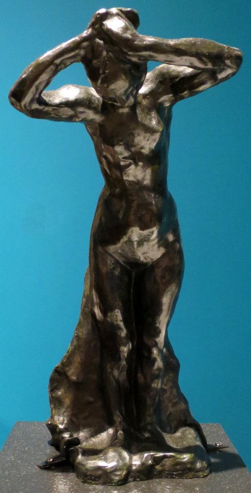 Nu féminin debout se coiffant - Standing Female Combing her Hair by Auguste Rodin, Musée Rodin cast 5 of 12