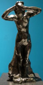 Nu féminin debout se coiffant - Standing Female Combing her Hair by Auguste Rodin, Musée Rodin cast 5 of 12