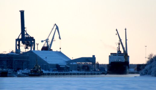 Nuottasaari harbour Oulu 20130120