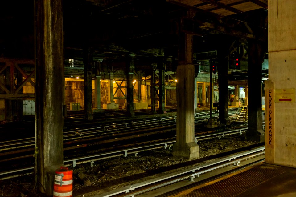 NY Penn Station Tracks underneath West Side