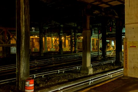 NY Penn Station Tracks underneath West Side photo