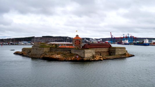 Nya Älvsborg in rain