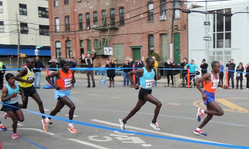 NYC 2013 Marathon Masc lead mile 14 jeh
