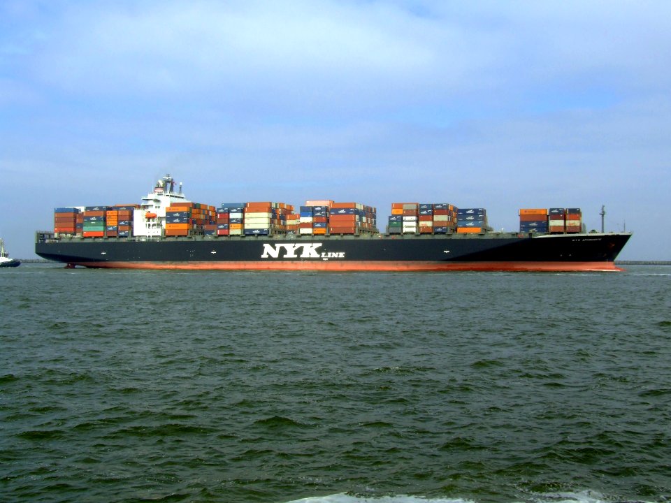 Nyk Aphrodite p3 approaching Port of Rotterdam, Holland 09-Apr-2007