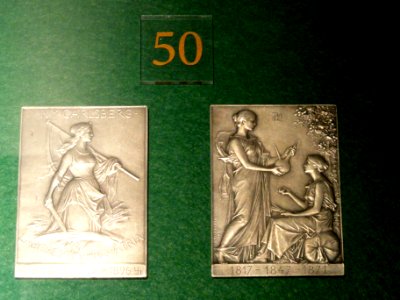 Ny Carlsberg 25th Anniversy medal, by Jules-Clément Chaplain, 1895 - Ny Carlsberg Glyptotek - Copenhagen - DSC09368