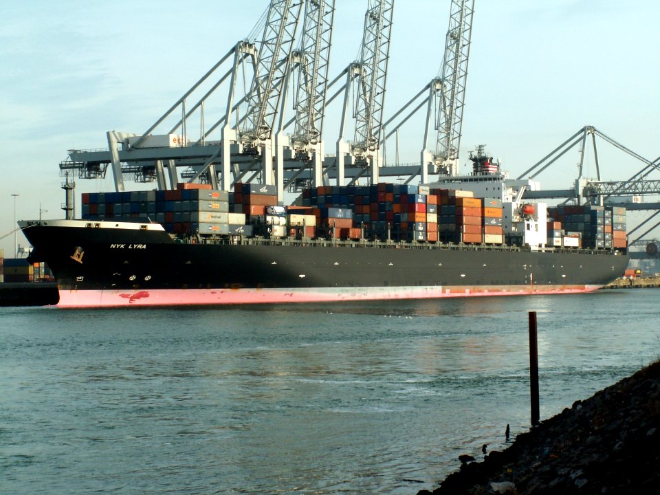 Nyk Lyra, at the Amazone harbour, Port of Rotterdam, Holland 24-Jan-2006