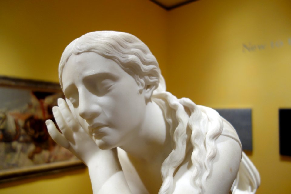 Nydia, the Blind Flower Girl of Pompeii, view 6, by Randolph Rogers - New Britain Museum of American Art - DSC09021