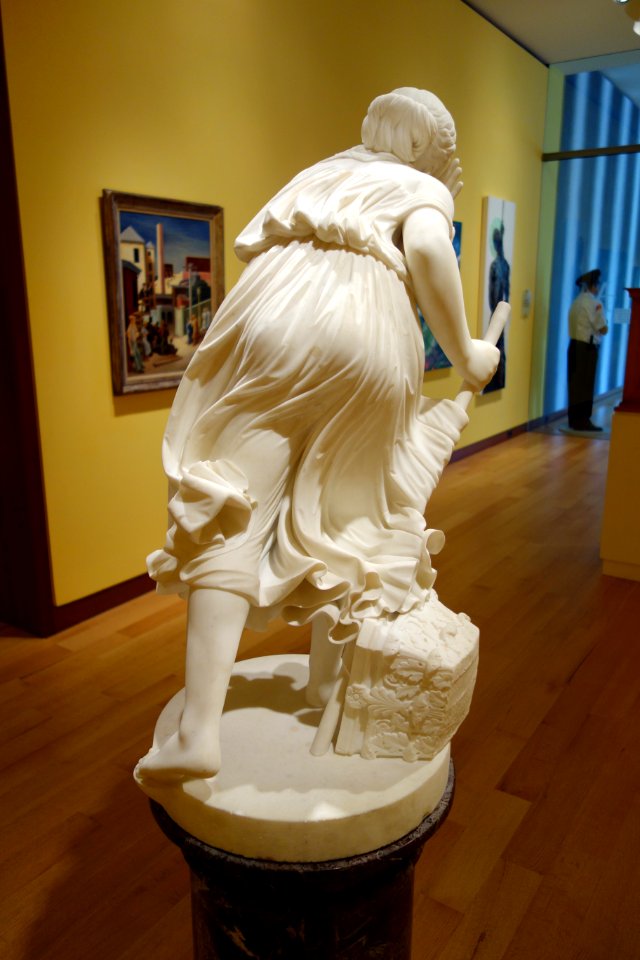 Nydia, the Blind Flower Girl of Pompeii, view 4, by Randolph Rogers - New Britain Museum of American Art - DSC09015