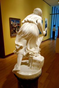 Nydia, the Blind Flower Girl of Pompeii, view 4, by Randolph Rogers - New Britain Museum of American Art - DSC09015