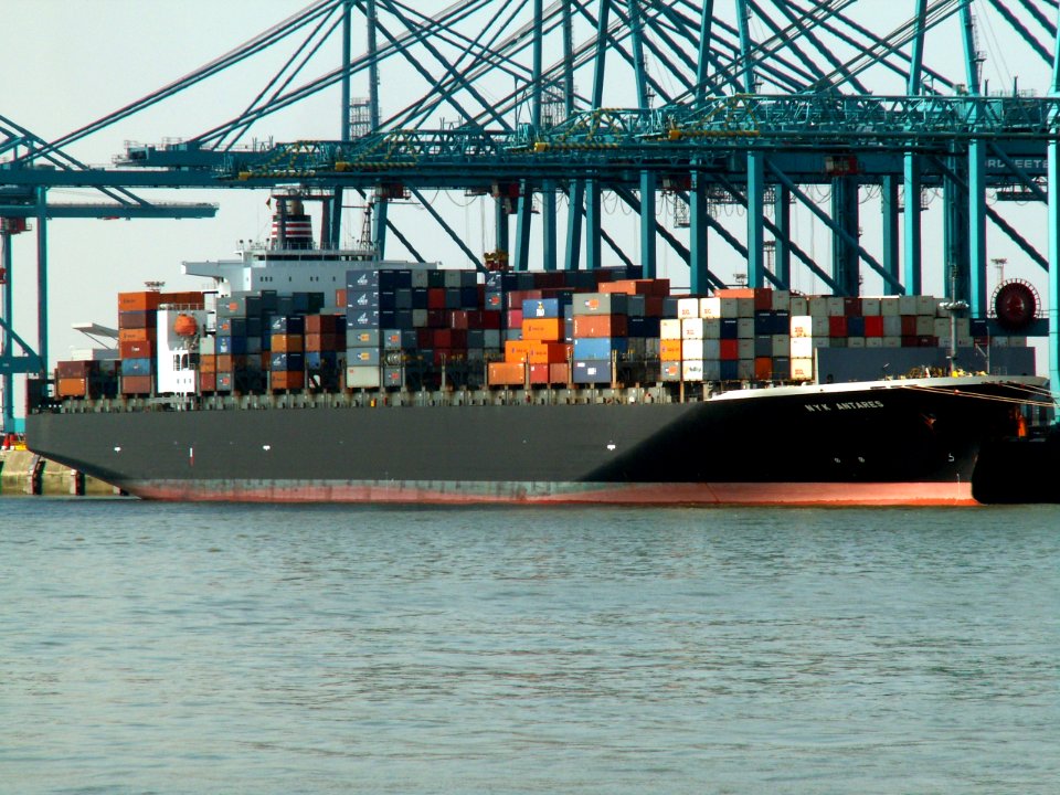 Nyk Antares, at the Amazone harbour, Port of Rotterdam, Holland 13-Sep-2005