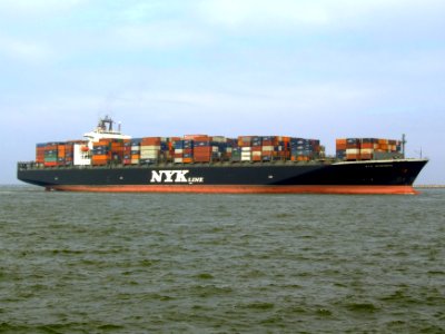 Nyk Aphrodite p1 approaching Port of Rotterdam, Holland 09-Apr-2007