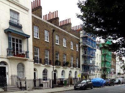 Numbers 42, 44 And 46 And Attached Railings