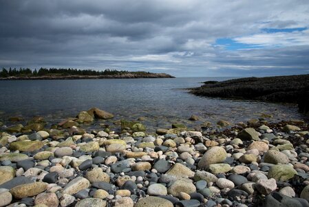 Cobblestones beach rocks photo