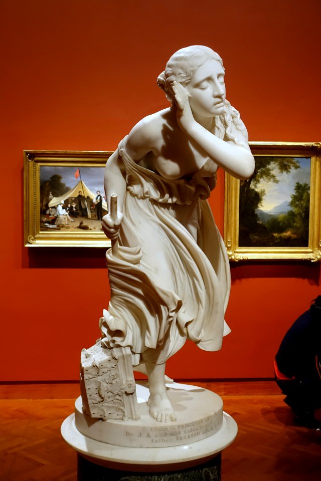 Nydia, the blind flower girl of Pompeii, by Randolph Rogers, original model 1855, marble - Princeton University Art Museum - DSC06909