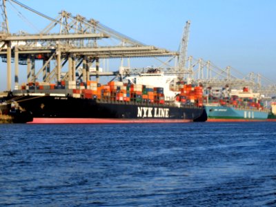 Nyk Vesta & Mol Advantage at the Amazone harbour, Port of Rotterdam, Holland 15-Dec-2007