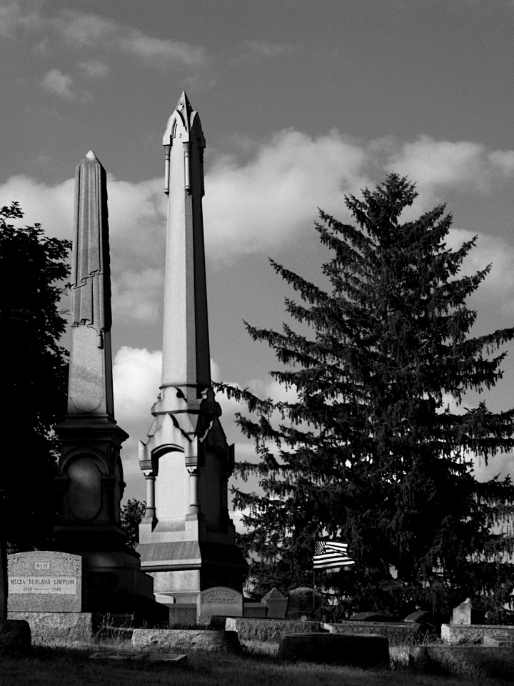 Obelisks, South Side Cemetery, 2020-07-14, 01