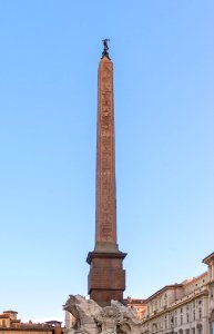 Obelisk piazza Navona, Rome, Italy photo