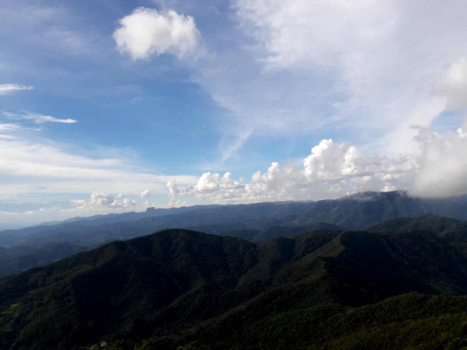 Nuvens em cima de São Paulo e Minas Gerais