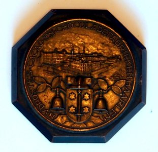 NV Drostes Cacao- en Chocolade Fabrieken Haarlem penning