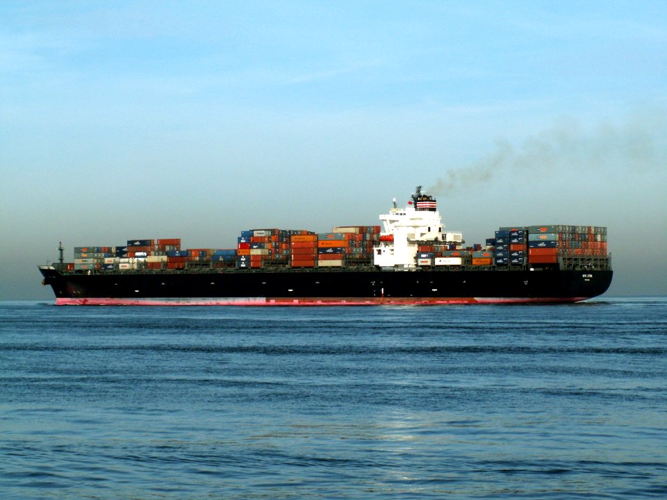 Nyk Lyra p3, leaving Port of Rotterdam, Holland 24-Jan-2006