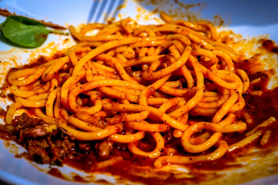 Italian macro spaghetti
