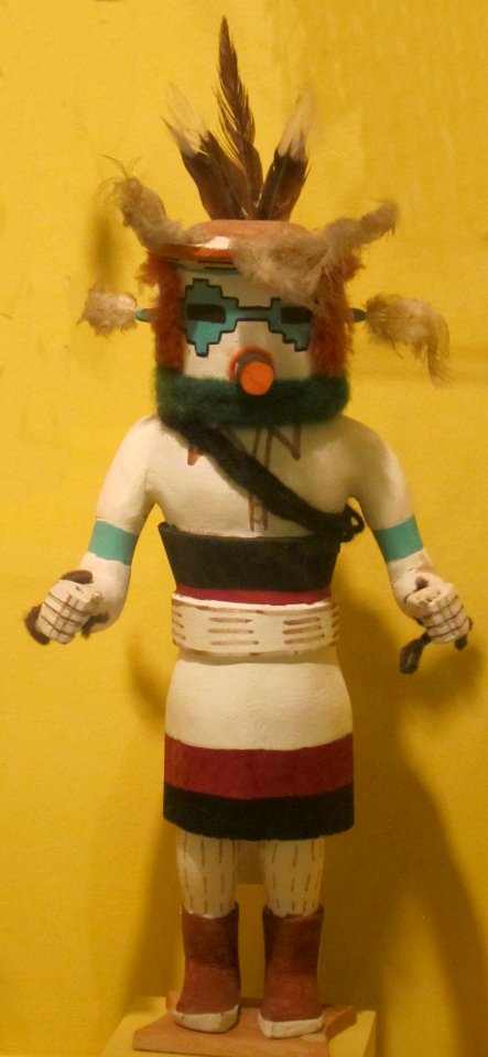 Nuvak-china (snow) kachina, Arizona, Hopi people, Honolulu Museum of Art