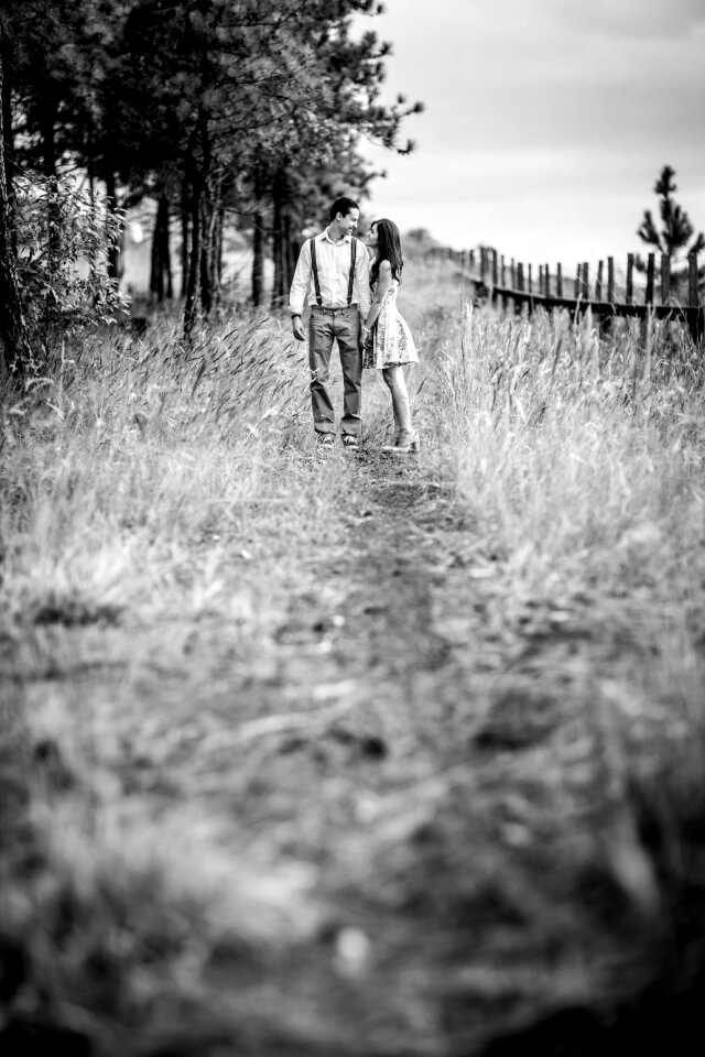 Grooms romantic landscape