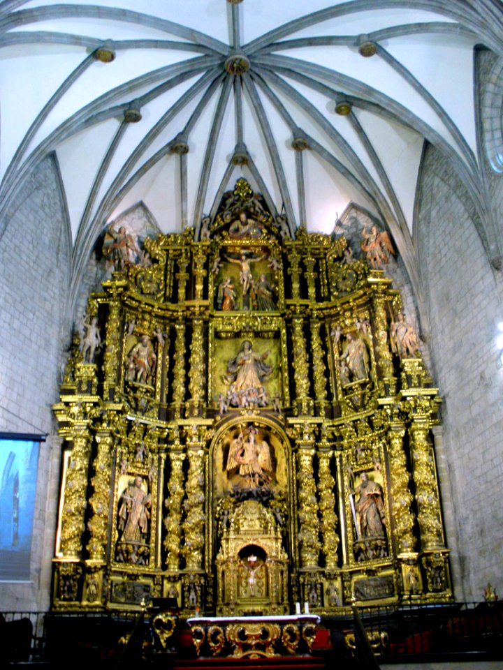 Oñate - Iglesia de San Miguel Arcángel, retablo mayor 3