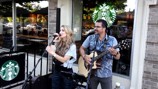 NXStage Music performs in Summit, New Jersey near the Starbucks photo