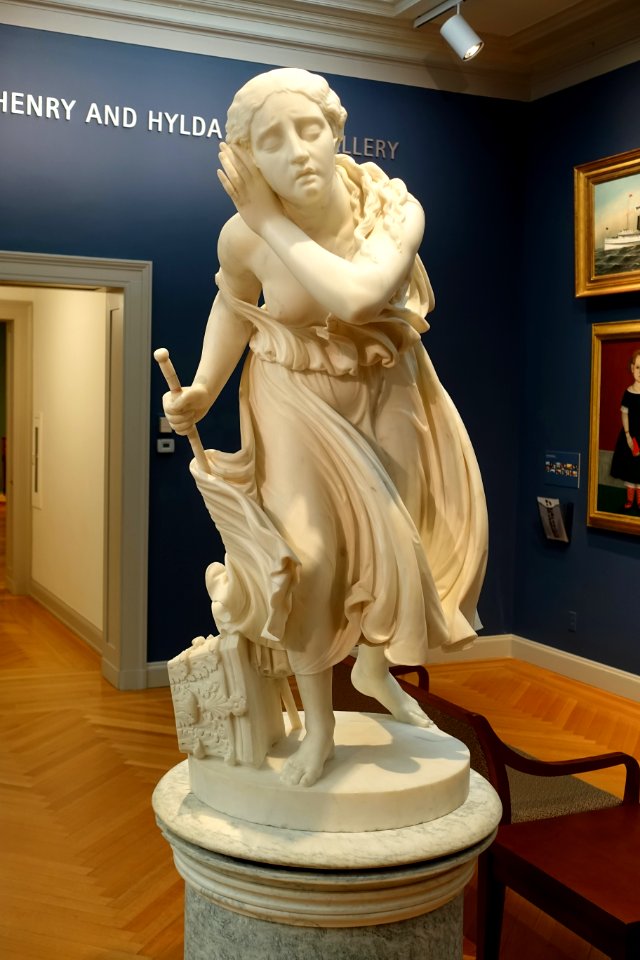 Nydia, the Blind Flower Girl of Pompeii, by Randolph Rogers - Currier Museum of Art - Manchester, NH - DSC07441