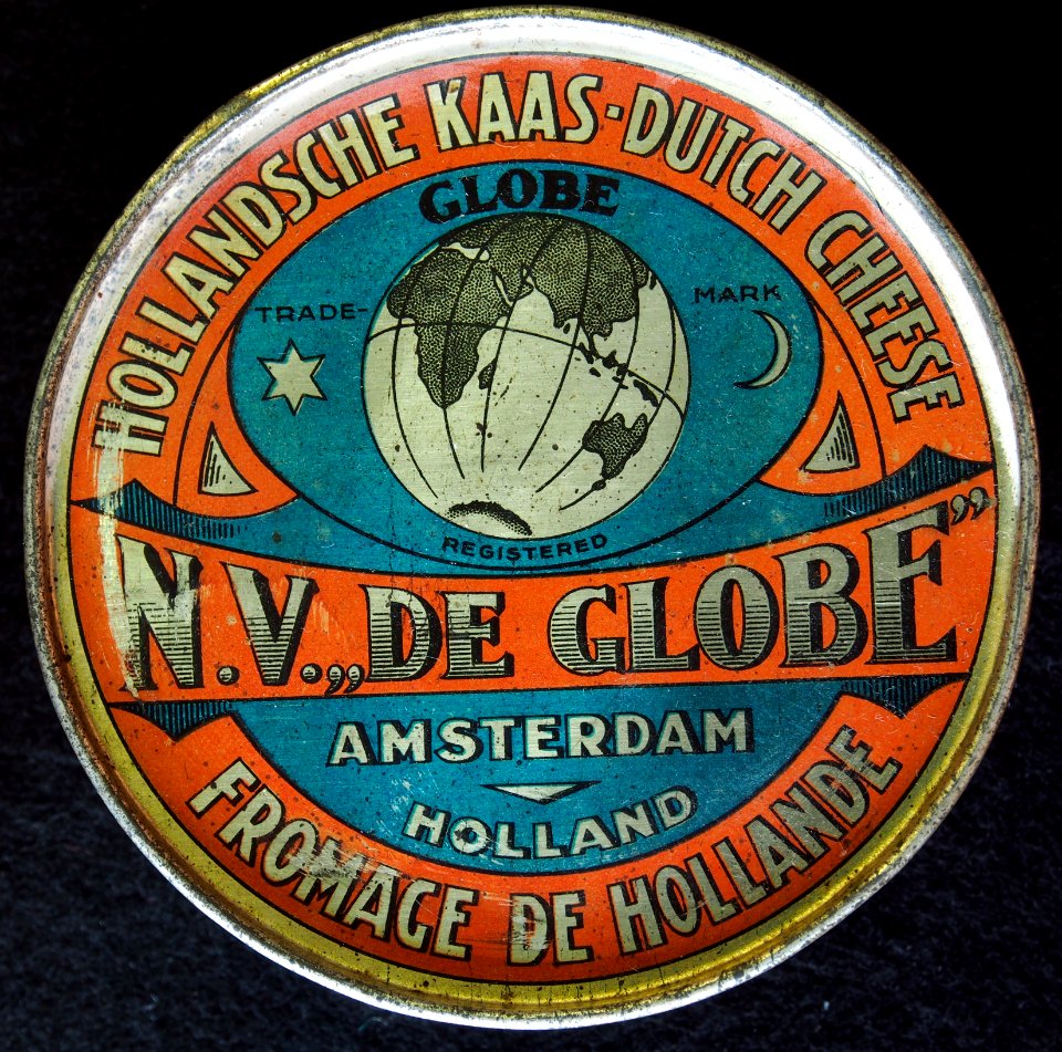 NV De Globe, Amsterdam, Hollandsche Kaas tin, photo 1
