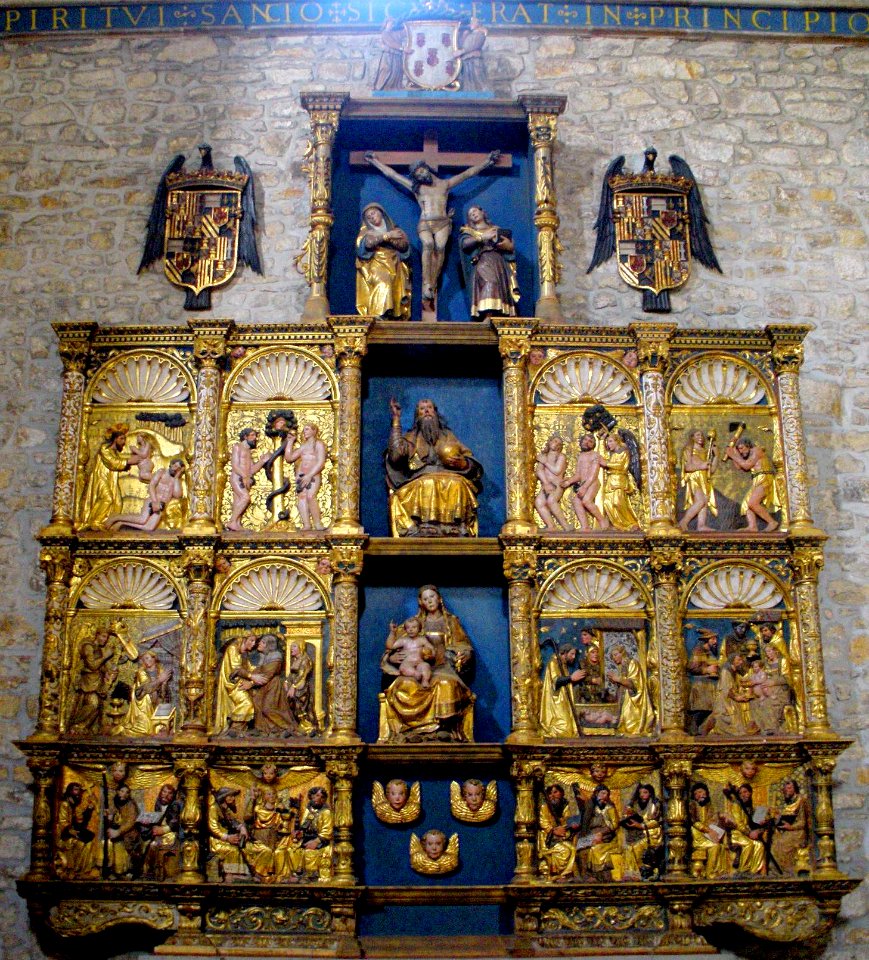 Oñate - Monasterio de Bidaurreta, retablo plateresco 10