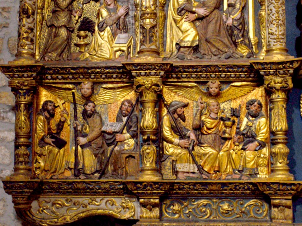 Oñate - Monasterio de Bidaurreta, retablo plateresco 17