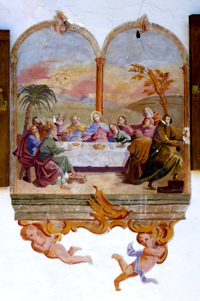 Oberammergau, Steinbachergasse 1, Fresko, 2