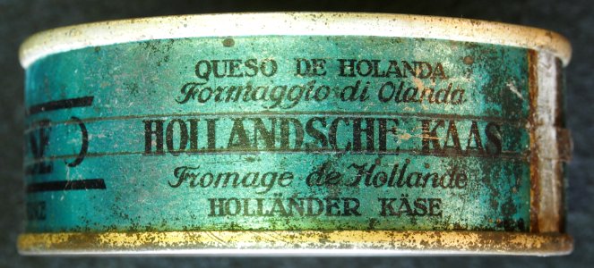 NV De Globe, Amsterdam, Hollandsche Kaas tin, photo 4