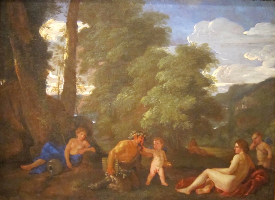 Nymphs and a Satyr (Amor Vincit Omnia) - Nicolas Poussin - Cleveland MofA