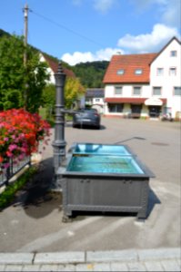 Oberdigisheim, gusseiserner Brunnen Hindenburgstraße, Breitenstraße (1)