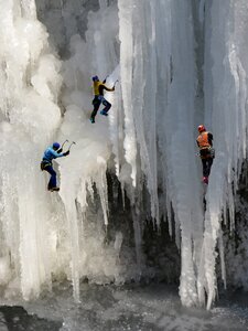 Icicle sport ice climbing photo