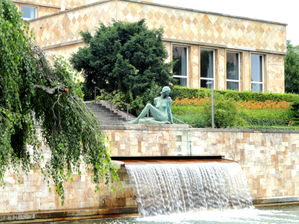 Nymphe am Wasser, Campus Westend - DSC01640