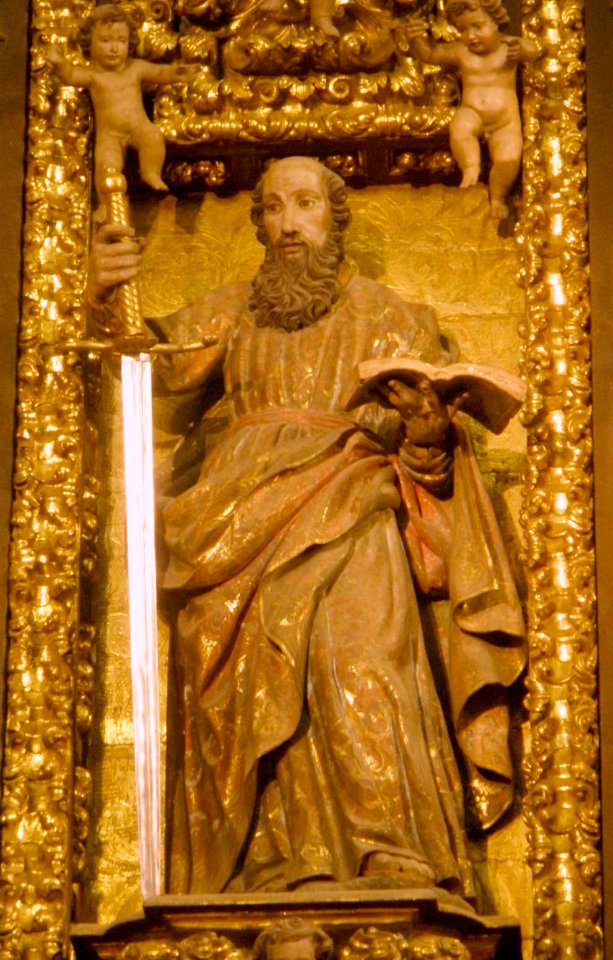 Oñate - Iglesia de San Miguel Arcángel, retablo mayor 8