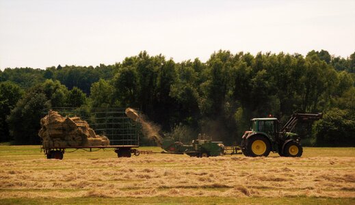 Agricultural machine tractors farm photo